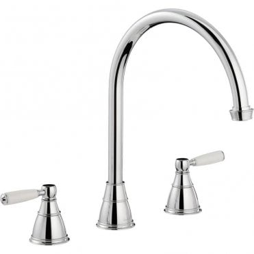 Abode Astbury 3 Part Kitchen Mixer Chrome AT3046