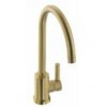 Abode Atlas Single Lever Deck Mounted Brushed Brass Kitchen Tap AT2102