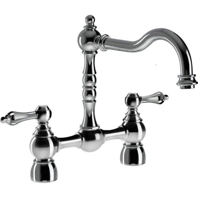 Abode  Bayenne Dual Lever Bridge Kitchen Mixer Chrome AT3032