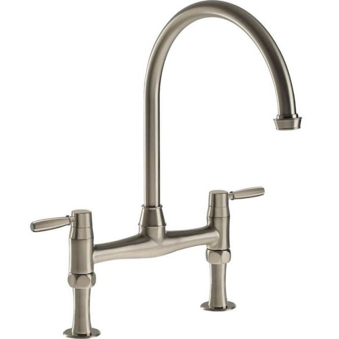 Abode  Brompton Bridge Mixer Kitchen Tap Pewter