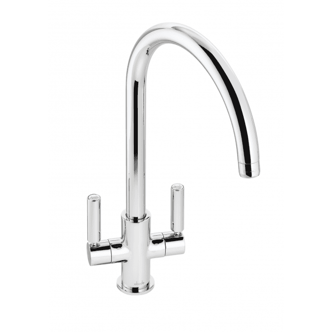 Abode Globe Monobloc Dual Lever Kitchen Tap Chrome