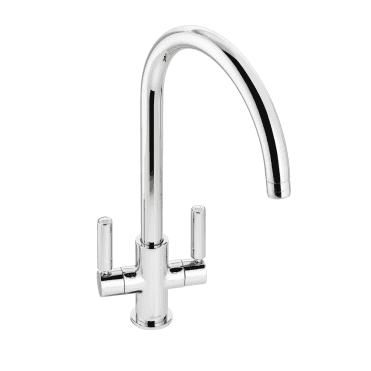 Globe Monobloc Dual Lever Kitchen Tap Chrome