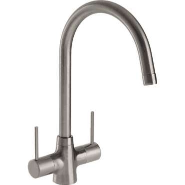 Nexa Monobloc Dual Lever Kitchen Sink Mixer Brushed Nickel
