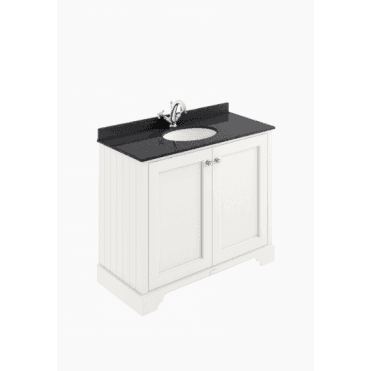Bayswater 1000mm 2-Door Basin Cabinet - Pointing White
