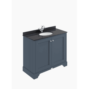 Bayswater 1000mm 2-Door Basin Cabinet - Stiffkey Blue