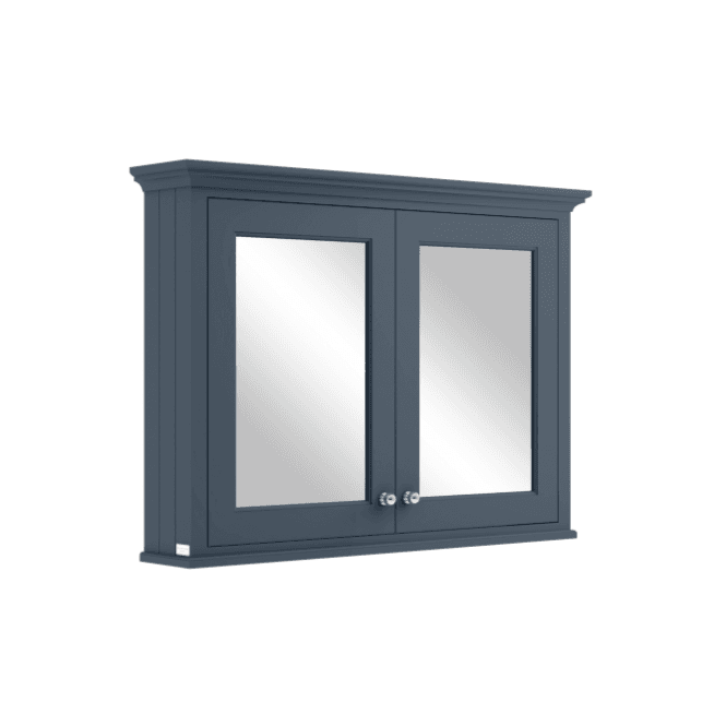 Bayswater  1050mm Mirror Wall Cabinet - Stiffkey Blue