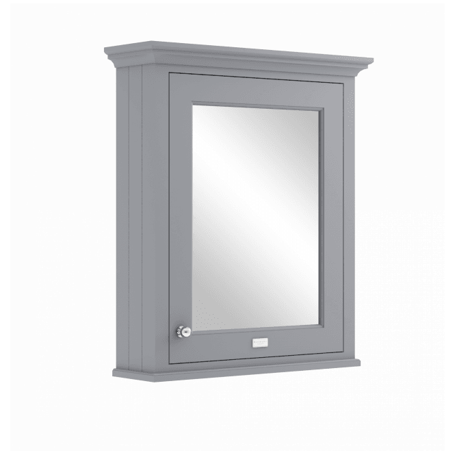 Bayswater  600mm Mirror Wall Cabinet  - Plummett Grey