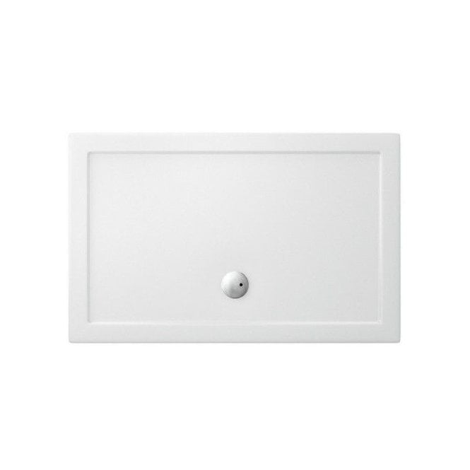 Britton  Zamori Rectangle White Anti-Slip Shower Tray 1500 X 800mm