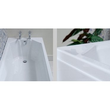 Carron Camden Rectangular 1600 x 700mm Single Ended Carronite Reinforced Bath