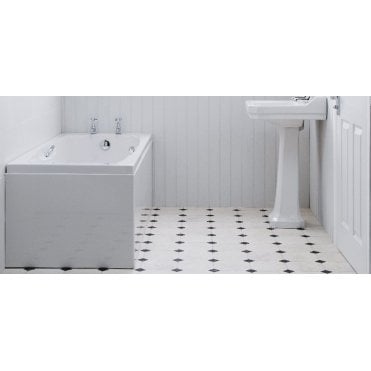 Carron Imperial Twin Grip Rectangular 1700 x 700mm Single Ended Carronite Reinforced Bath