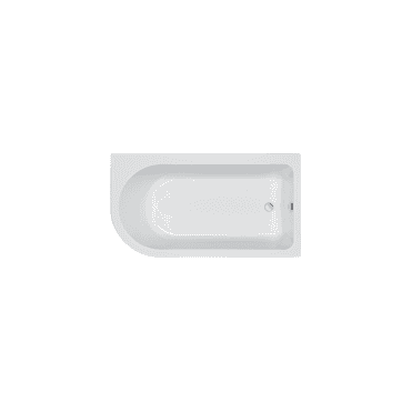 Carron Status 1550 x 850mm White Left Hand Shower Bath