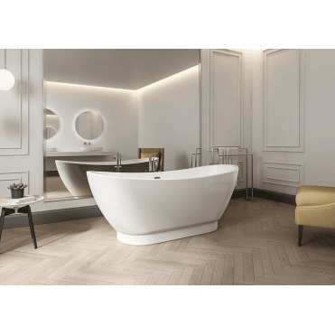 Charlotte Edwards Richmond Gloss White 1760mm Modern Freestanding Bath CE11010