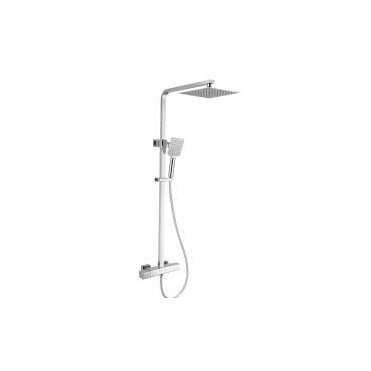 Chrome Square Shower Cool Touch RAKSHW6006