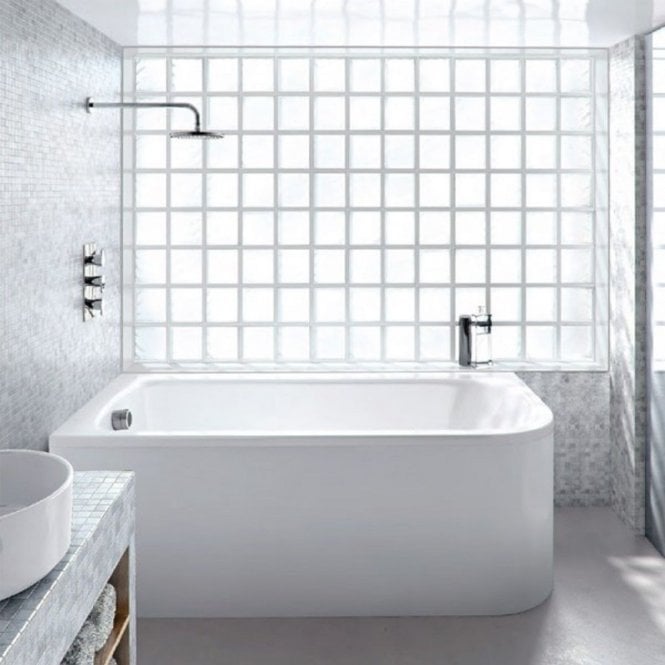 Cleargreen  Viride 1700mm Offset Bath