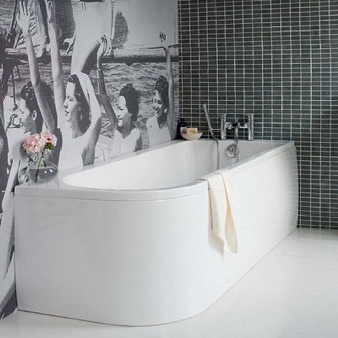 Cleargreen  Viride 1700mm Offset Bath
