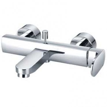 Django Wall Mounted Bath Shower Mixer Inc Handset Hose & Bracket