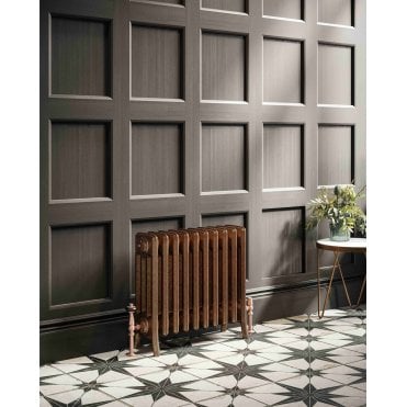 DQ 4 Column Cast Iron Horizontal Radiator 355mm - Premium Colour