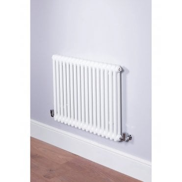 DQ Ardent 2 Column Horizontal Radiator - White (RAL 9016)