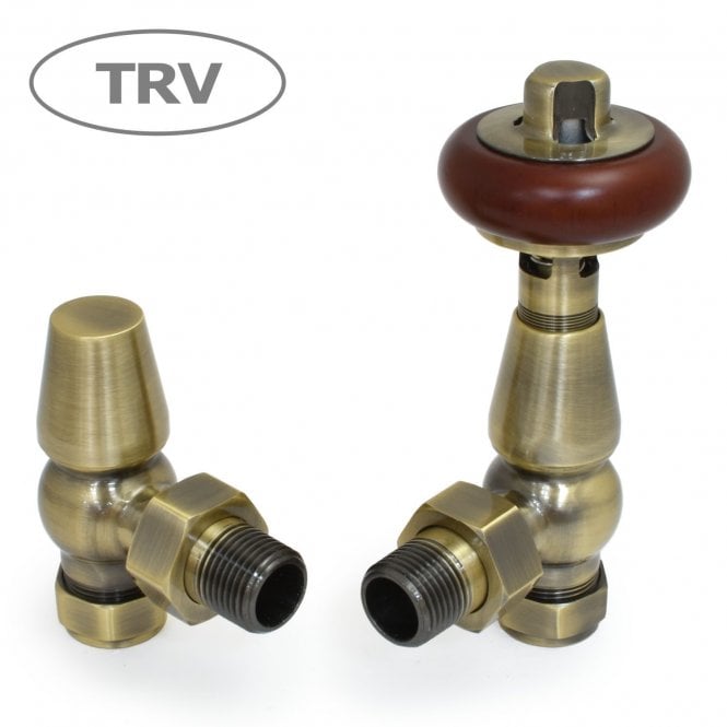 DQ Heating DQ Enzo TRV Angled - Polished Brass