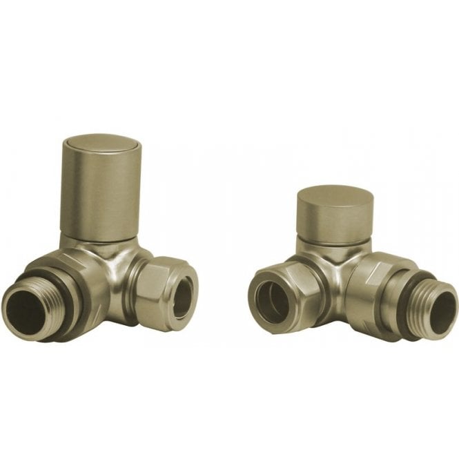 DQ Heating DQ Essential Manual Corner - Brushed Brass