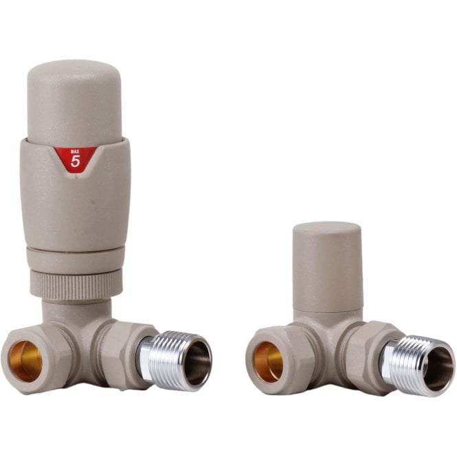 DQ Heating DQ Essential TRV Corner - Brushed