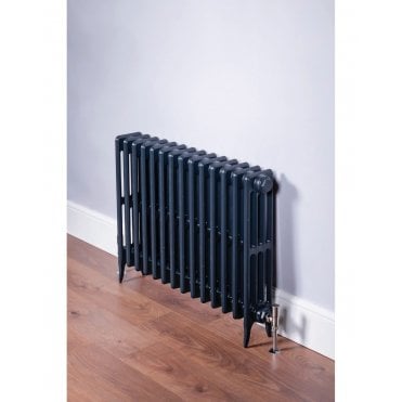 DQ Hawkshaw 4 Column Horizontal Radiator - Anthracite Texture (RAL 7016)