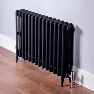 DQ Hawkshaw 4 Column Vertical Radiator - Black Primer