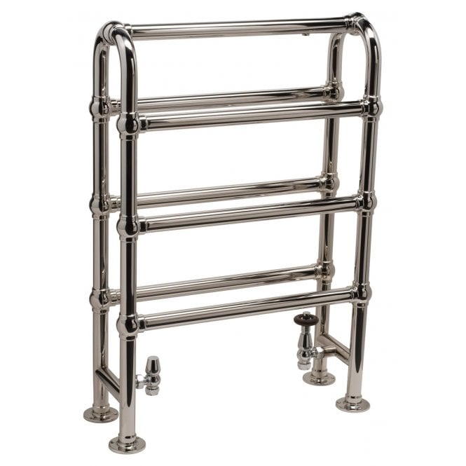 DQ Heating DQ Hilborough Vertical Radiator 785mm - Brushed Nickel