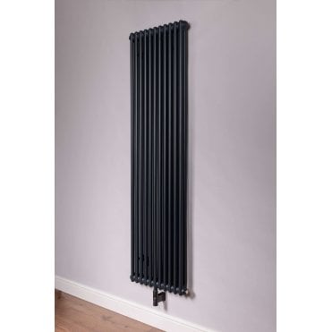 DQ Modus 2 Column Vertical Electric Radiator - Anthracite Texture (RAL 7016)