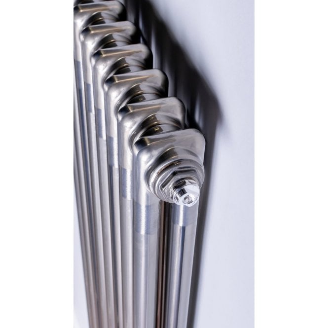 DQ Heating DQ Modus 2 Column Vertical Electric Radiator - Bare Metal Lacquer