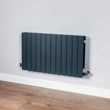 DQ Osset Horizontal Electric Radiator - Anthracite Texture (RAL 7016)