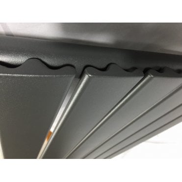 DQ Heating DQ Tornado Single Vertical Radiator 721mm - Anthracite Texture (RAL 7016)
