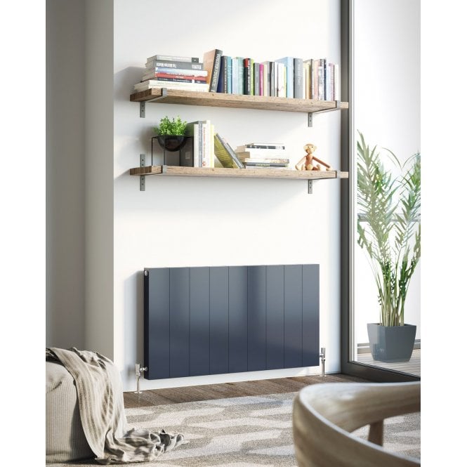 DQ Heating DQ Vela Horizontal Radiator - White (RAL 9016)