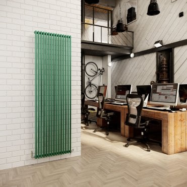 DQ Vulcano Double Vertical Radiator 656mm - RAL Colour / DQ Finish