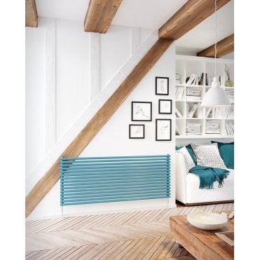 DQ Vulcano Single Horizontal Radiator 1000mm - White (RAL 9016)