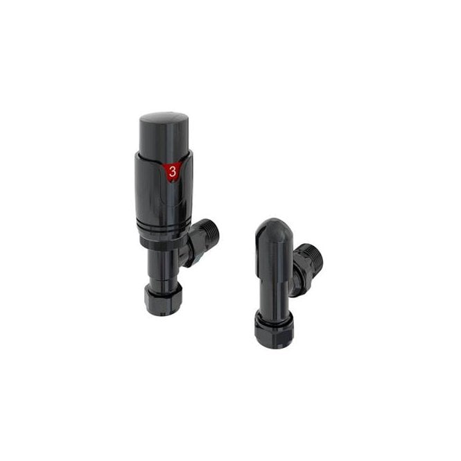 Eastbrook 15mm Angled TRV and Lockshield Valve