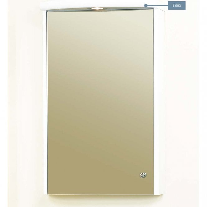 Eastbrook 43cm light cabinet cornice, 1 spot