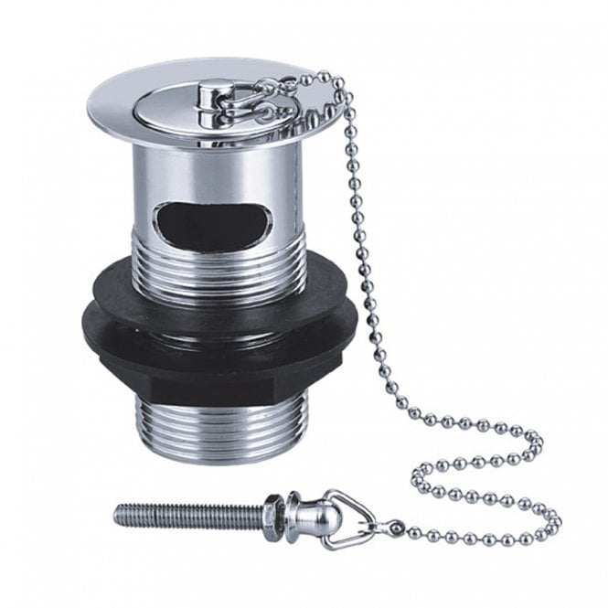 Eastbrook Basin Waste, Ball Chain, Solid Plug