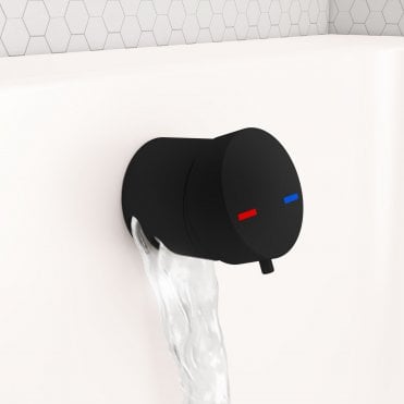 Bath Mixer Overflow Filler with Push Button waste