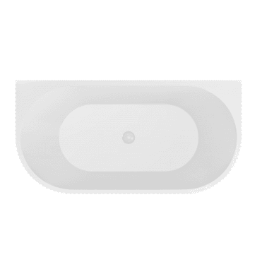 Caversham 1500 D Shaped Bath inc waste