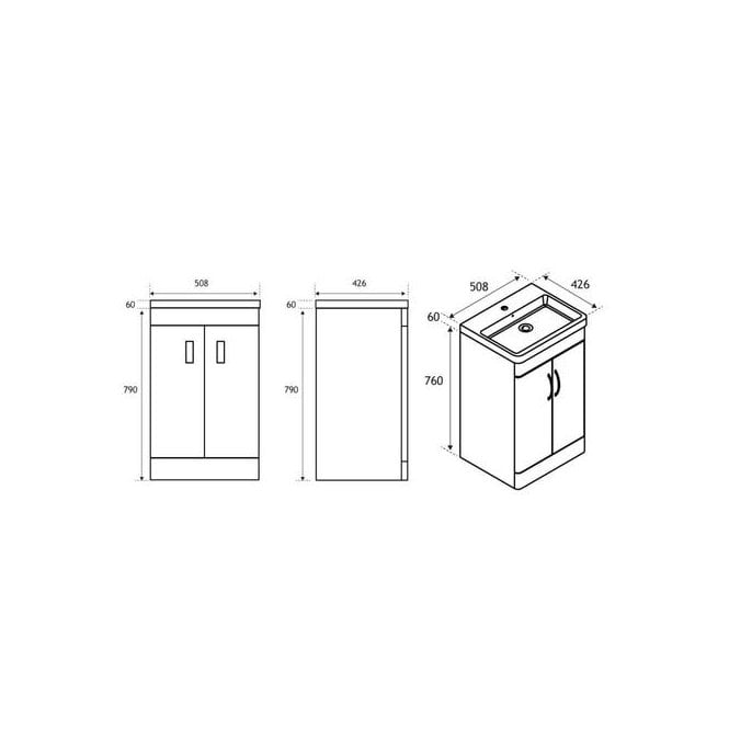 Eastbrook Cavone 50 Door base unit