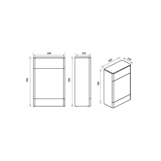 Eastbrook Cavone 60cm WC unit