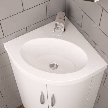 Cavone Corner Basin 36.4021 - White Ceramic Basin