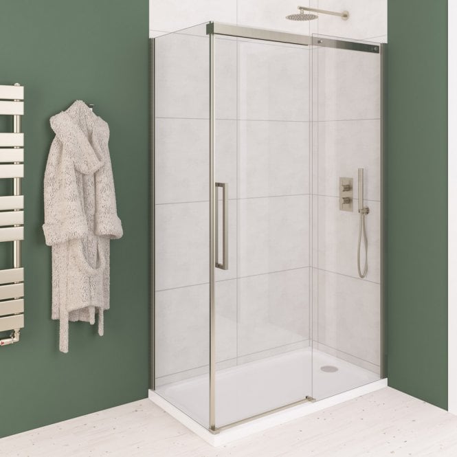 Eastbrook Corniche 2000x1000 8mm Semi-Frameless Sliding Door