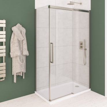 Corniche 2000x1000 8mm Semi-Frameless Sliding Door