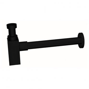 Cottisford Square Bottle trap Black