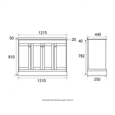 Hardwick 120cm Traditional Unit