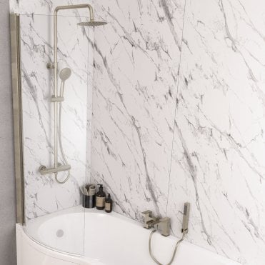 P Shape Bath Screen LH