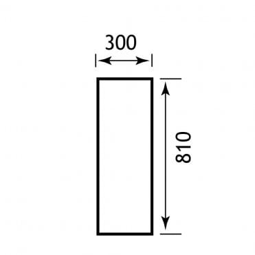 Plain infill panel 30 x 81cm