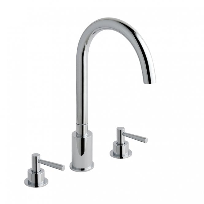 Eastbrook Prado Lever 3 Hole Deck Basin Mixer
